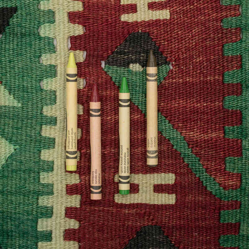Vintage Turkish Kilim Rug - 2' 7" x 3' 6" (31" x 42") - K0073327