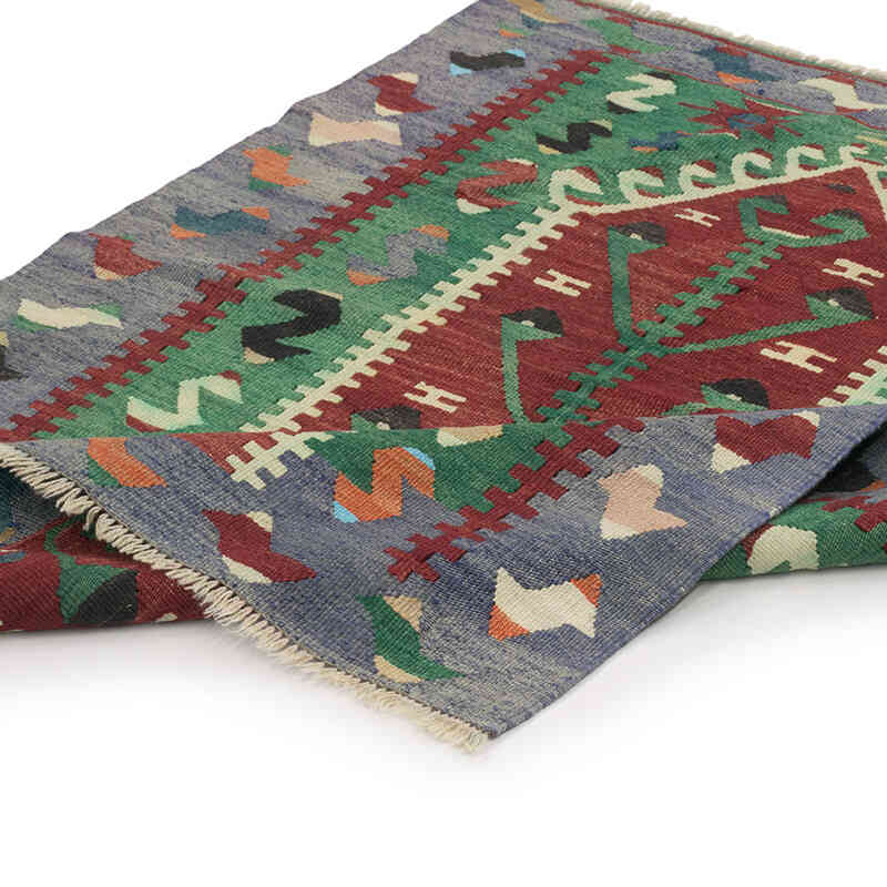 Vintage Turkish Kilim Rug - 2' 7" x 3' 6" (31" x 42") - K0073327