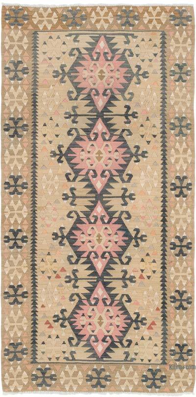 Vintage Turkish Kilim Rug - 2' 11" x 5' 10" (35" x 70")