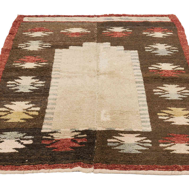 Vintage Anatolian Tulu Rug - 3' 3" x 4' 3" (39" x 51") - K0073334