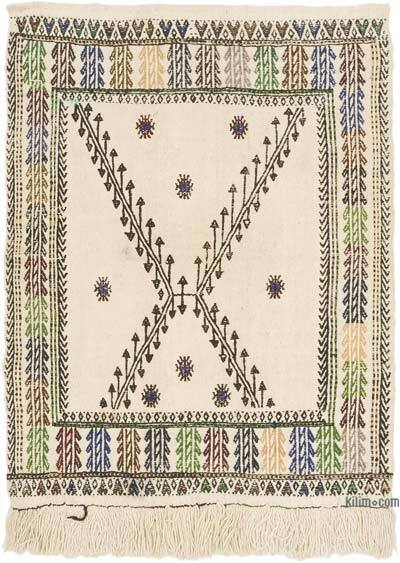 Vintage Anatolian Jijim Rug - 2' 8" x 3' 5" (32" x 41")