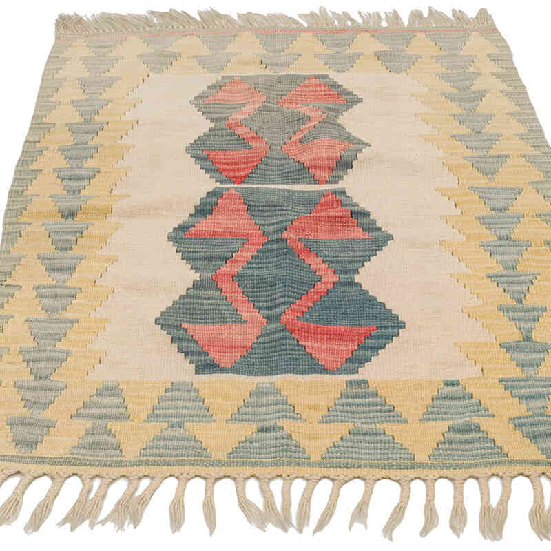 Alfombra Vintage Kilim Turca - 72 cm x 107 cm - K0073354