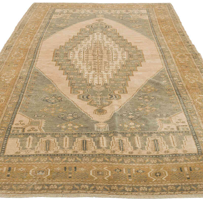 Alfombra Vintage Turca Anudada a Mano - 147 cm x 250 cm - K0073885