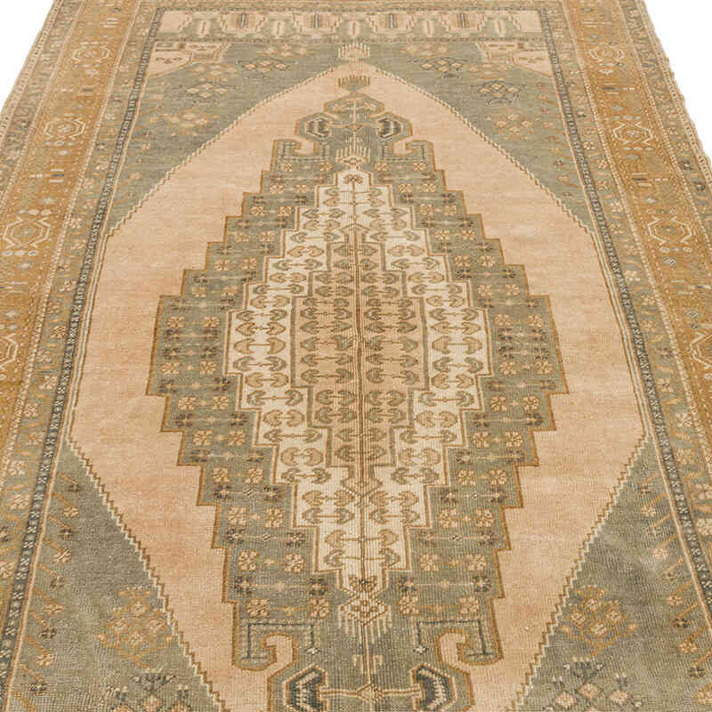 Alfombra Vintage Turca Anudada a Mano - 147 cm x 250 cm - K0073885