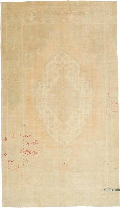 Alfombra Vintage Turca Anudada a Mano - 212 cm x 357 cm