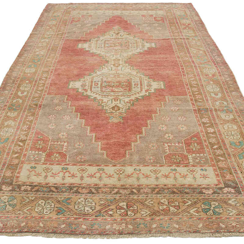 El Dokuma Vintage Halı - 135 cm x 281 cm - K0073889