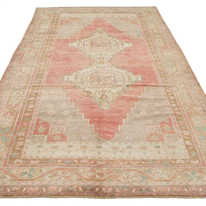 El Dokuma Vintage Halı - 135 cm x 281 cm - K0073889