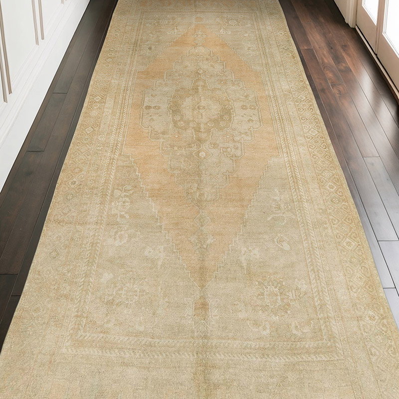 Alfombra Vintage Turca Anudada a Mano - 146 cm x 325 cm - K0073893