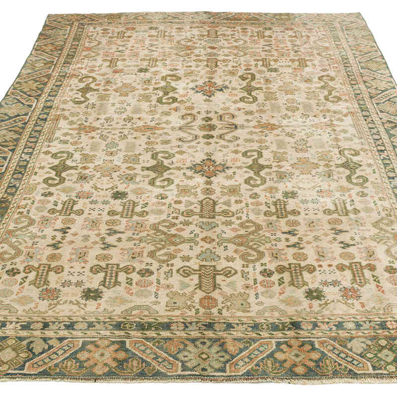 Alfombra Vintage Turca Anudada a Mano - 145 cm x 235 cm - K0073898