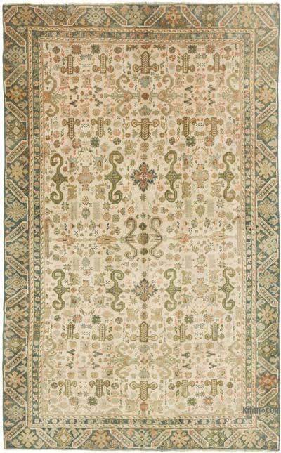 Vintage Turkish Hand-Knotted Rug - 4' 9" x 7' 9" (57" x 93")