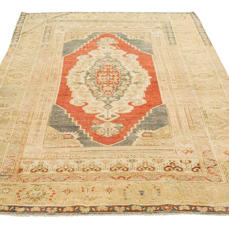 Vintage Turkish Hand-Knotted Rug - 3' 11" x 6' 5" (47" x 77") - K0073900