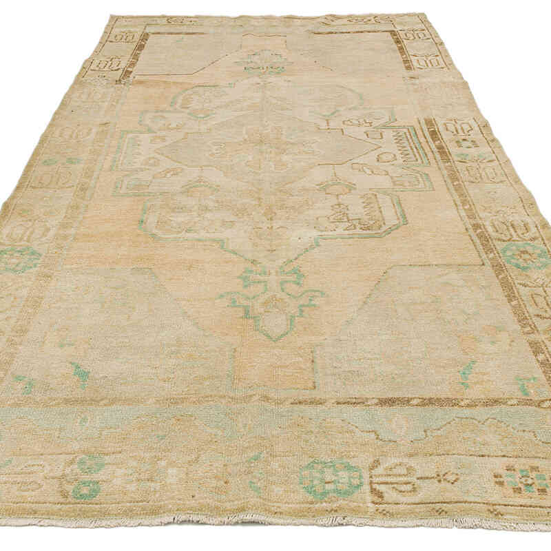 Alfombra Vintage Turca Anudada a Mano - 150 cm x 292 cm - K0073902