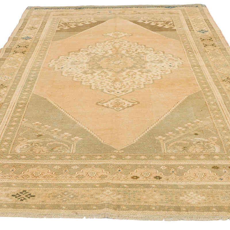 Alfombra Vintage Turca Anudada a Mano - 157 cm x 247 cm - K0073903