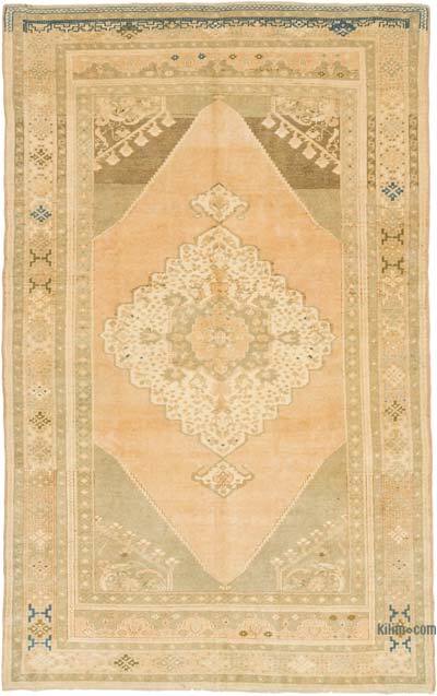 Vintage Turkish Hand-Knotted Rug - 5' 2" x 8' 1" (62" x 97")