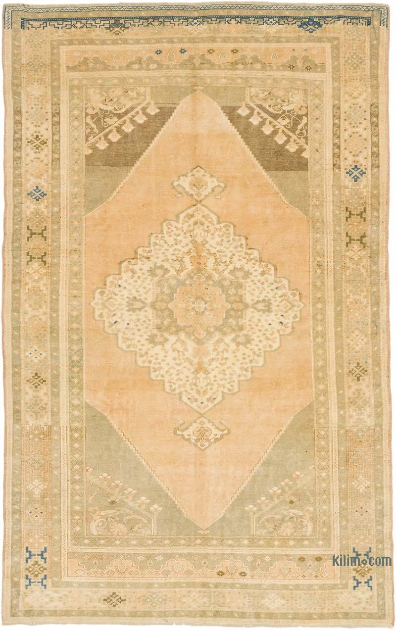Alfombra Vintage Turca Anudada a Mano - 157 cm x 247 cm - K0073903