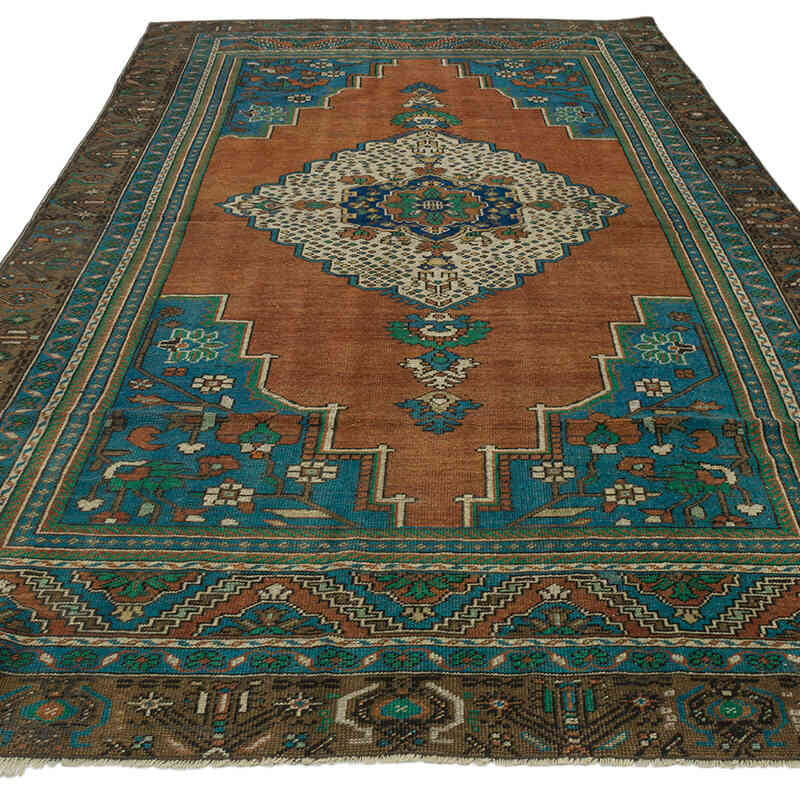 Vintage Turkish Hand-Knotted Rug - 5' 7" x 10' 6" (67" x 126") - K0073904