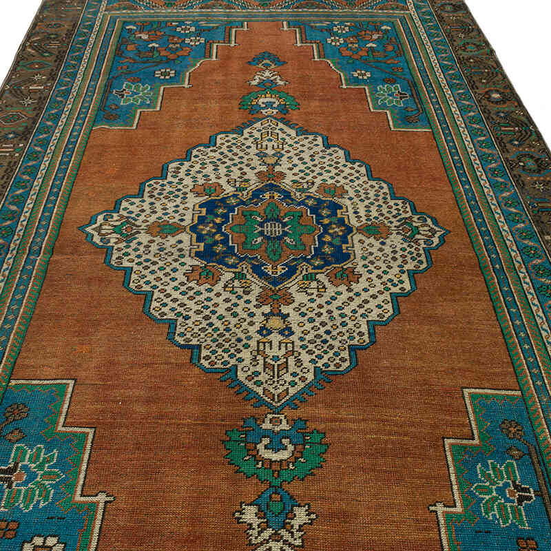 Vintage Turkish Hand-Knotted Rug - 5' 7" x 10' 6" (67" x 126") - K0073904