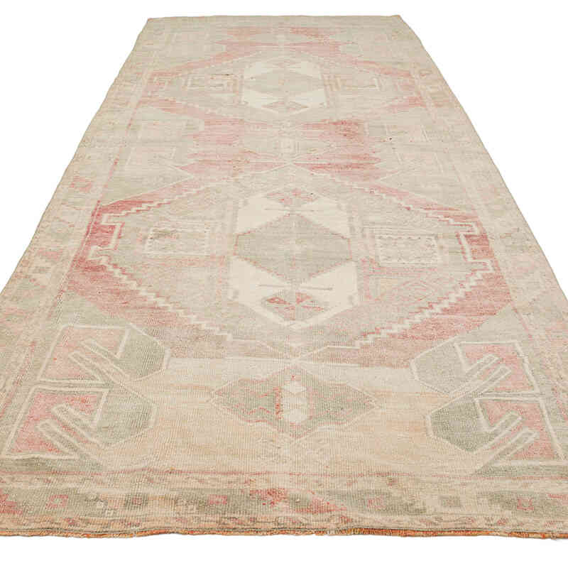 Vintage Turkish Hand-Knotted Rug - 4' 11" x 12' 6" (59" x 150") - K0073905