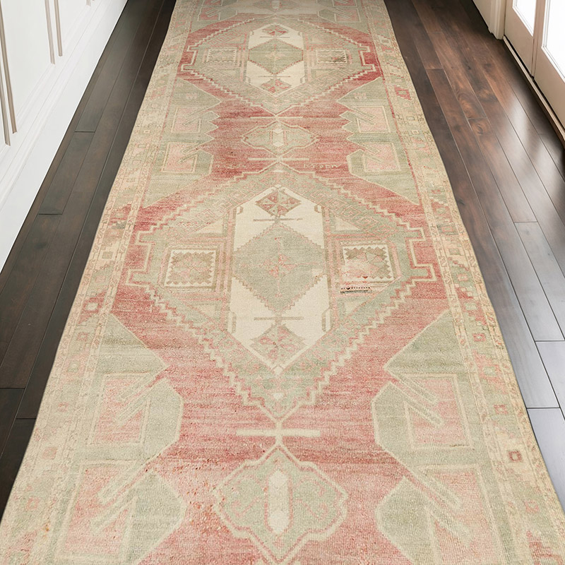 Vintage Turkish Hand-Knotted Rug - 4' 11" x 12' 6" (59" x 150") - K0073905