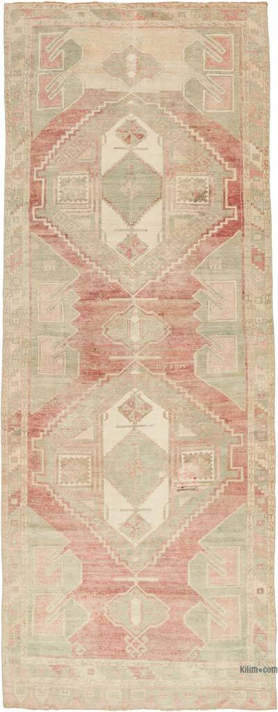 Vintage Turkish Hand-Knotted Rug - 4' 11" x 12' 6" (59" x 150")