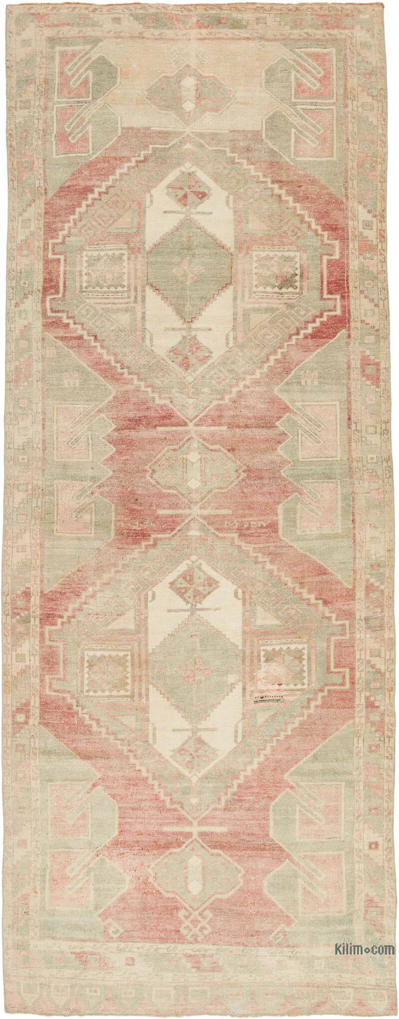 Vintage Turkish Hand-Knotted Rug - 4' 11" x 12' 6" (59" x 150") - K0073905