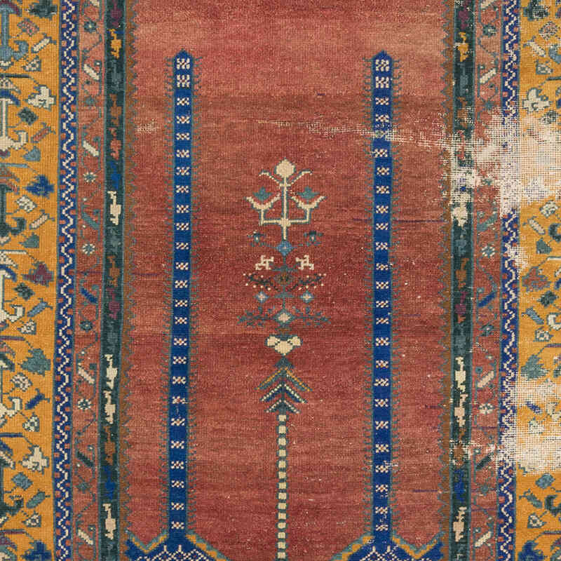 Vintage Turkish Hand-Knotted Rug - 4' 4" x 8'  (52" x 96") - K0073908