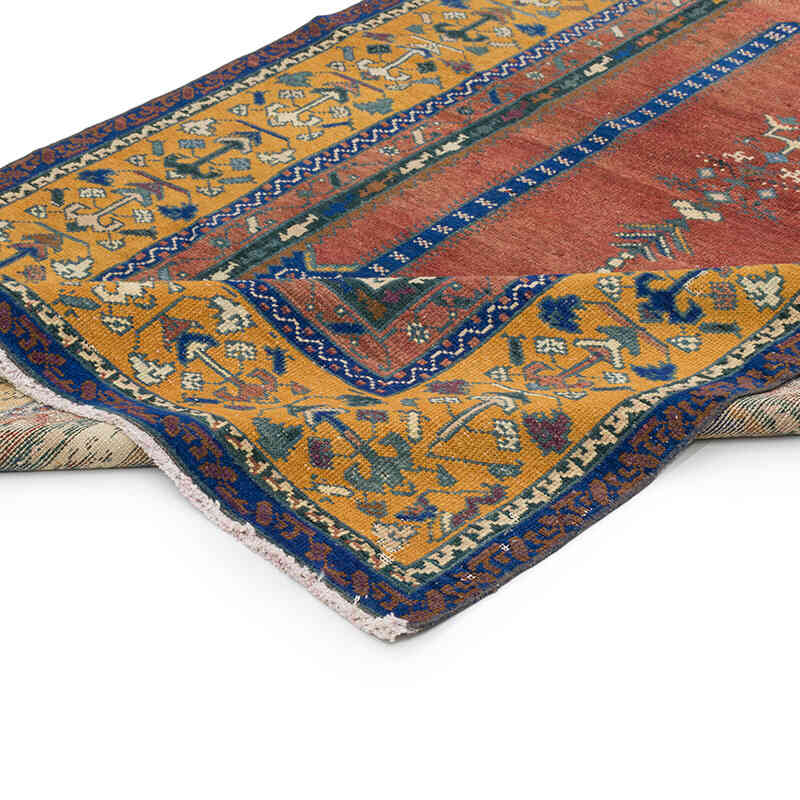 Vintage Turkish Hand-Knotted Rug - 4' 4" x 8'  (52" x 96") - K0073908