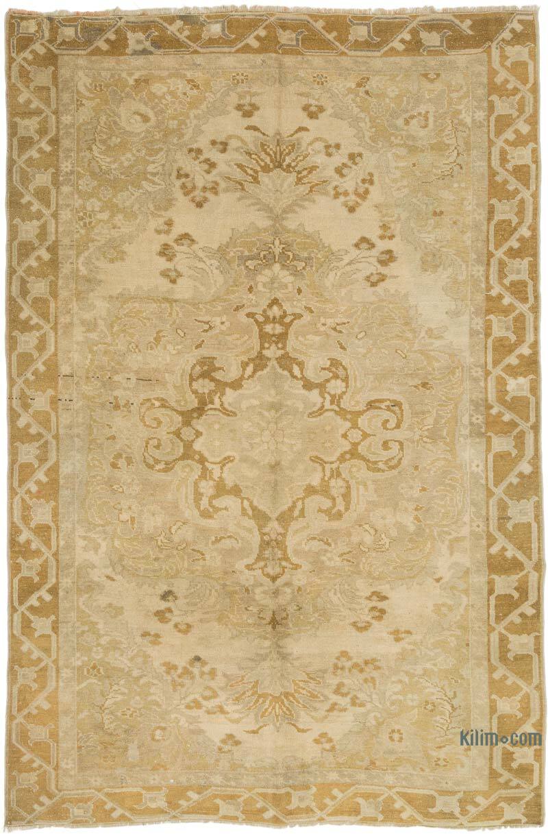 Vintage Turkish Hand-Knotted Rug - 6' 3" x 9' 6" (75" x 114") - K0073909