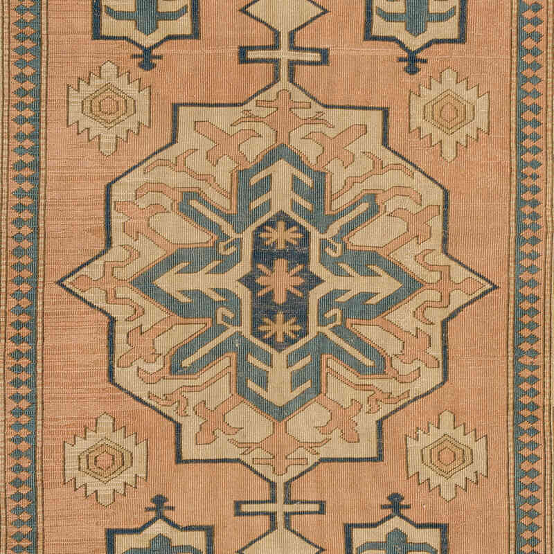 Vintage Turkish Hand-Knotted Rug - 6' 11" x 8' 8" (83" x 104") - K0073910