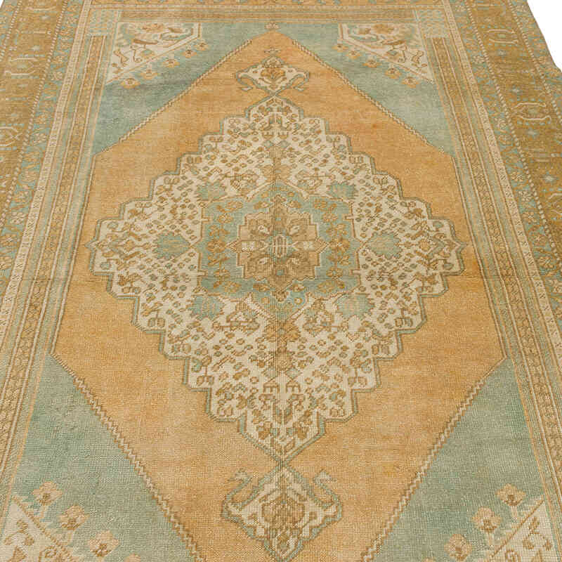 Alfombra Vintage Turca Anudada a Mano - 154 cm x 250 cm - K0073914