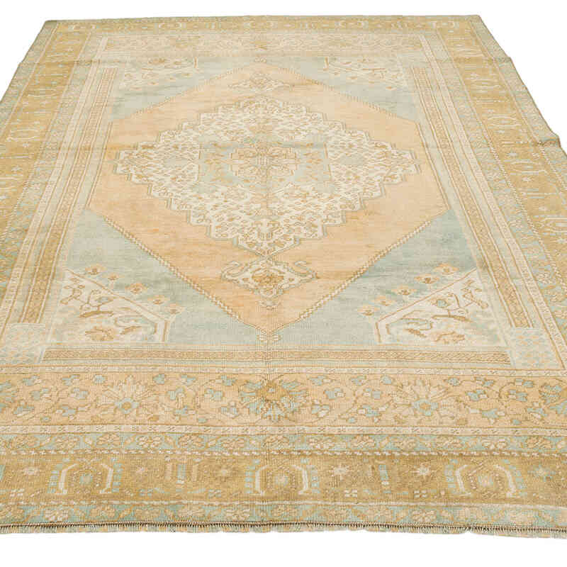 Alfombra Vintage Turca Anudada a Mano - 154 cm x 250 cm - K0073914