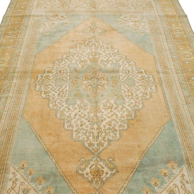 Alfombra Vintage Turca Anudada a Mano - 154 cm x 250 cm - K0073914