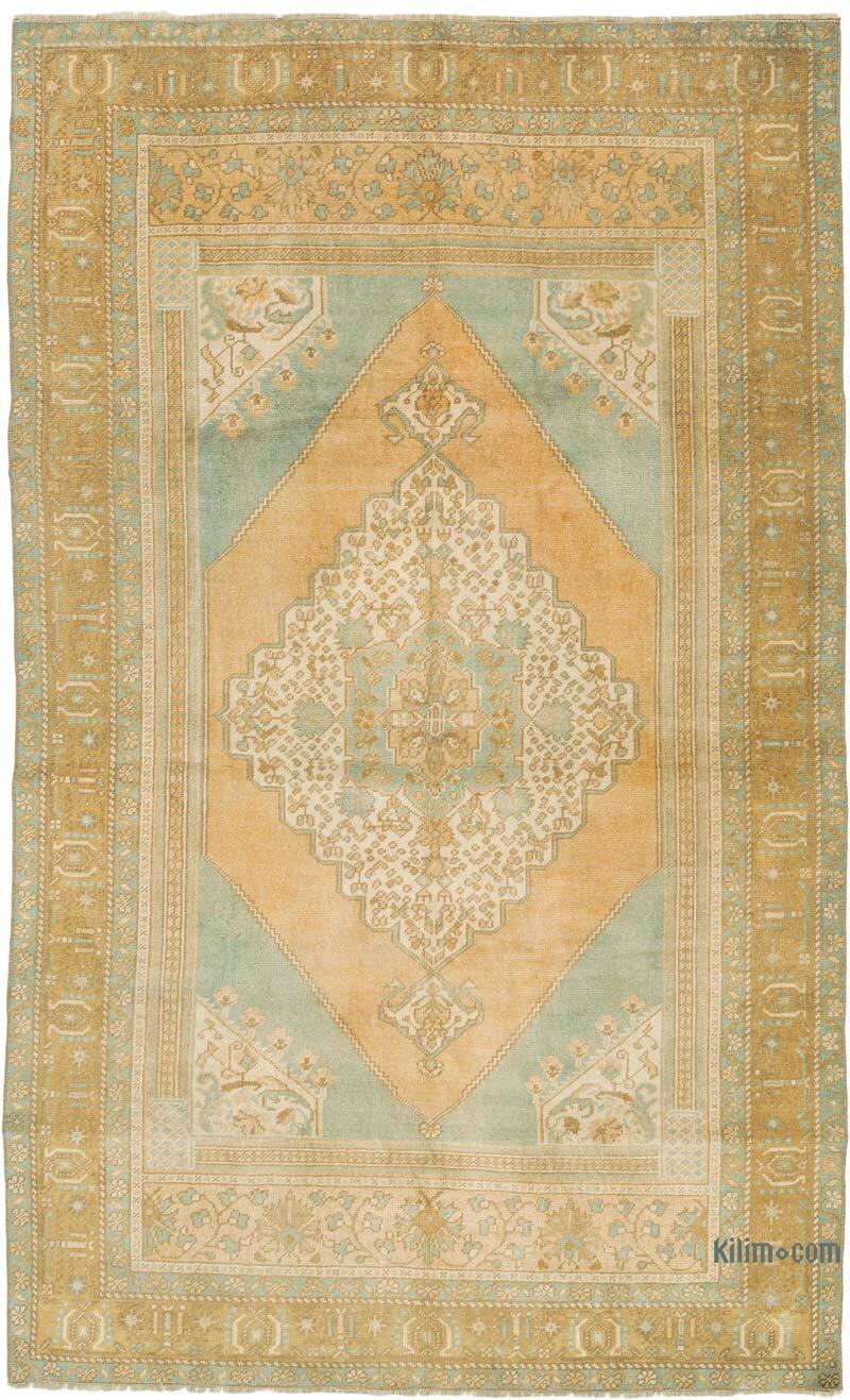 Alfombra Vintage Turca Anudada a Mano - 154 cm x 250 cm - K0073914