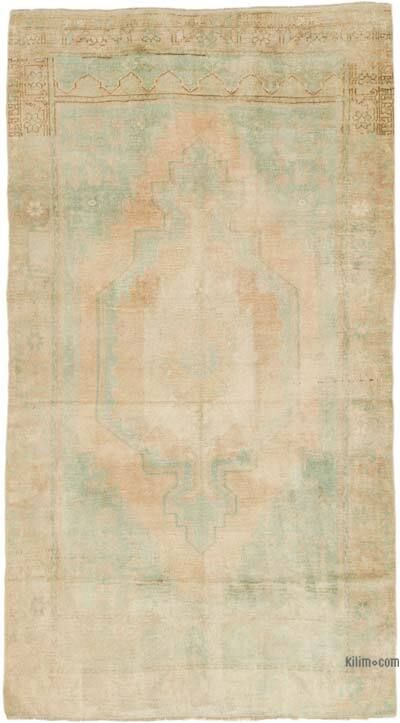 Vintage Turkish Hand-Knotted Rug - 4' 8" x 8' 4" (56" x 100")