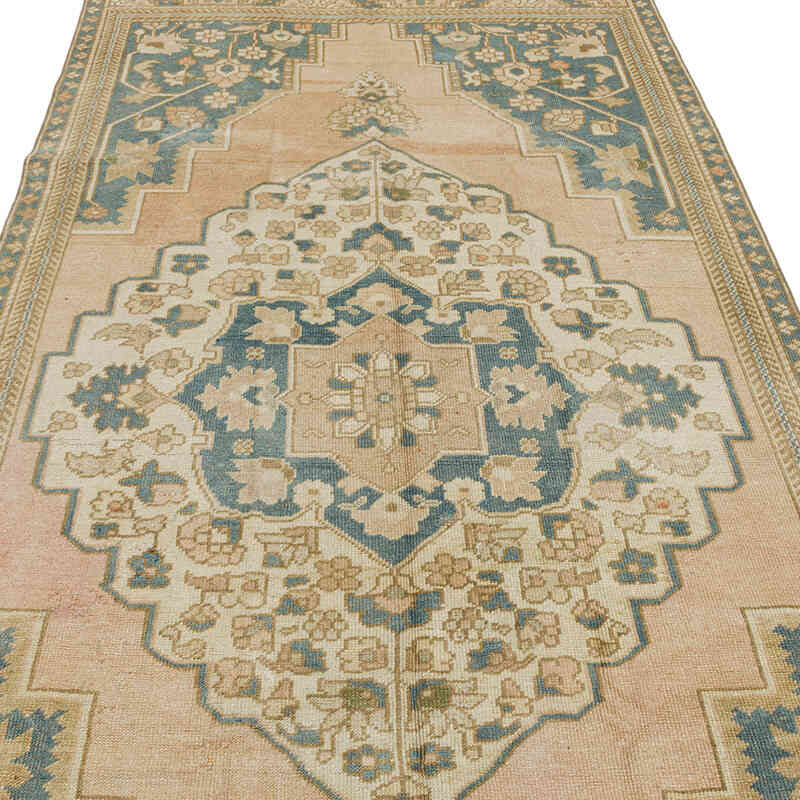 Alfombra Vintage Turca Anudada a Mano - 131 cm x 290 cm - K0073945
