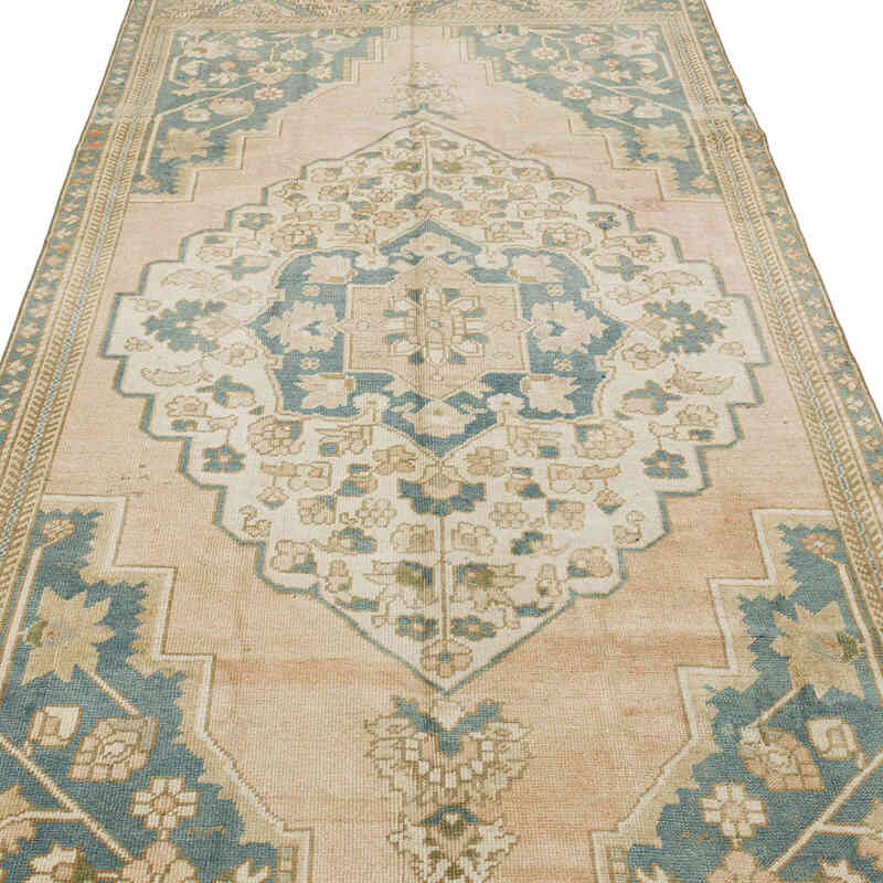 Alfombra Vintage Turca Anudada a Mano - 131 cm x 290 cm - K0073945