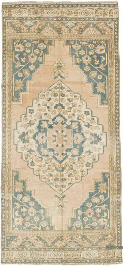 El Dokuma Vintage Halı - 131 cm x 290 cm