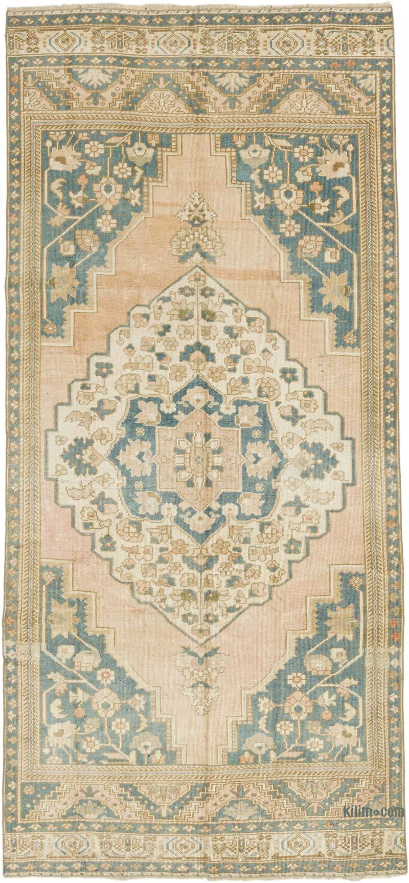 Alfombra Vintage Turca Anudada a Mano - 131 cm x 290 cm - K0073945