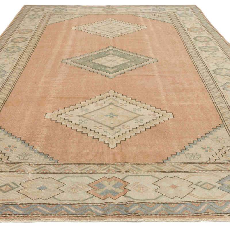 Vintage Turkish Hand-Knotted Rug - 6' 8" x 9' 11" (80" x 119") - K0073948