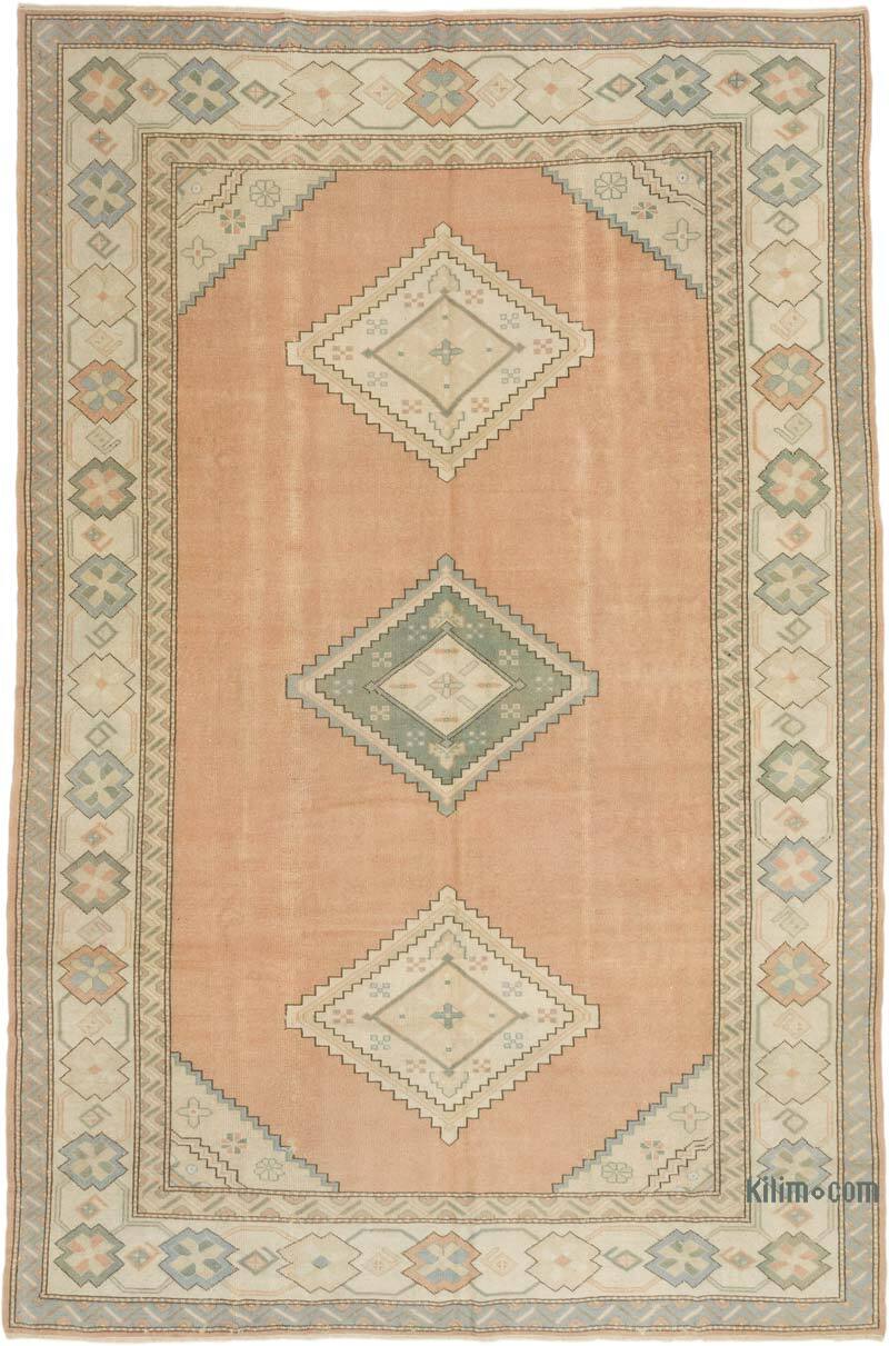 Vintage Turkish Hand-Knotted Rug - 6' 8" x 9' 11" (80" x 119") - K0073948