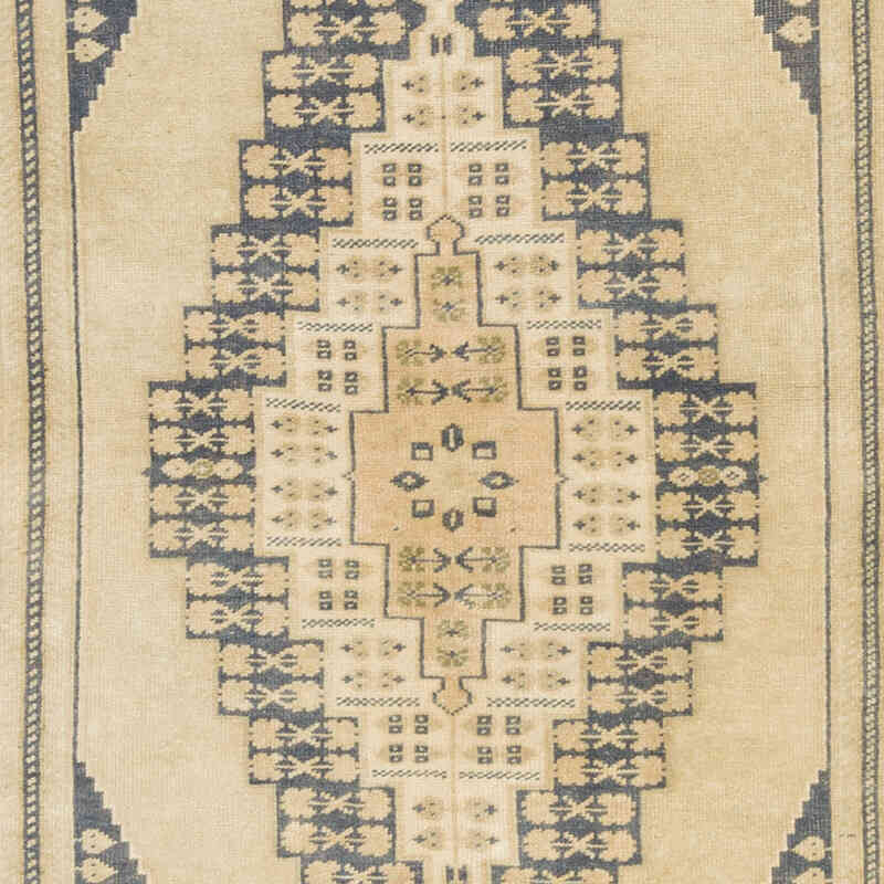 El Dokuma Vintage Halı - 116 cm x 276 cm - K0073949