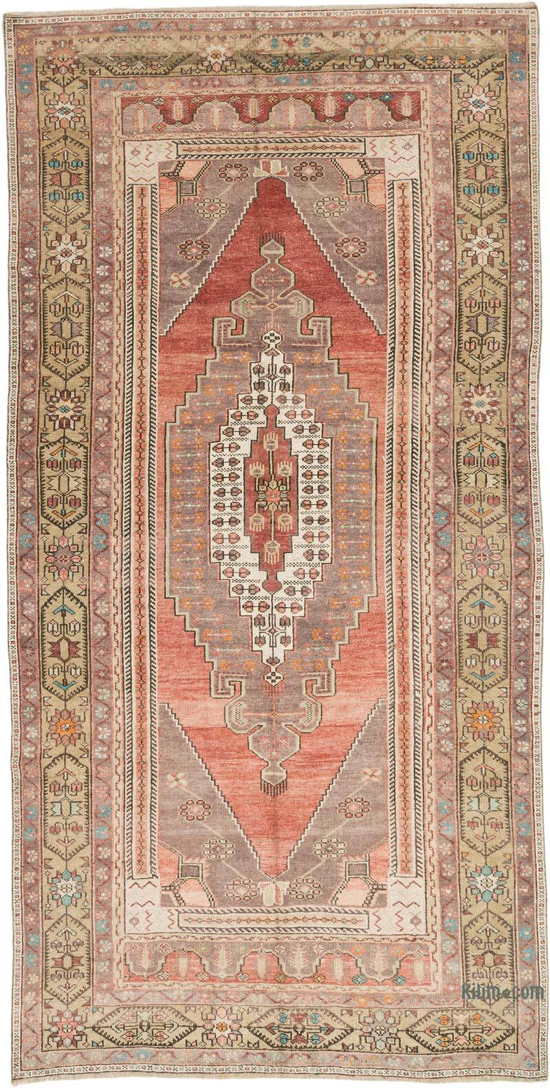 El Dokuma Vintage Halı - 153 cm x 300 cm - K0073951