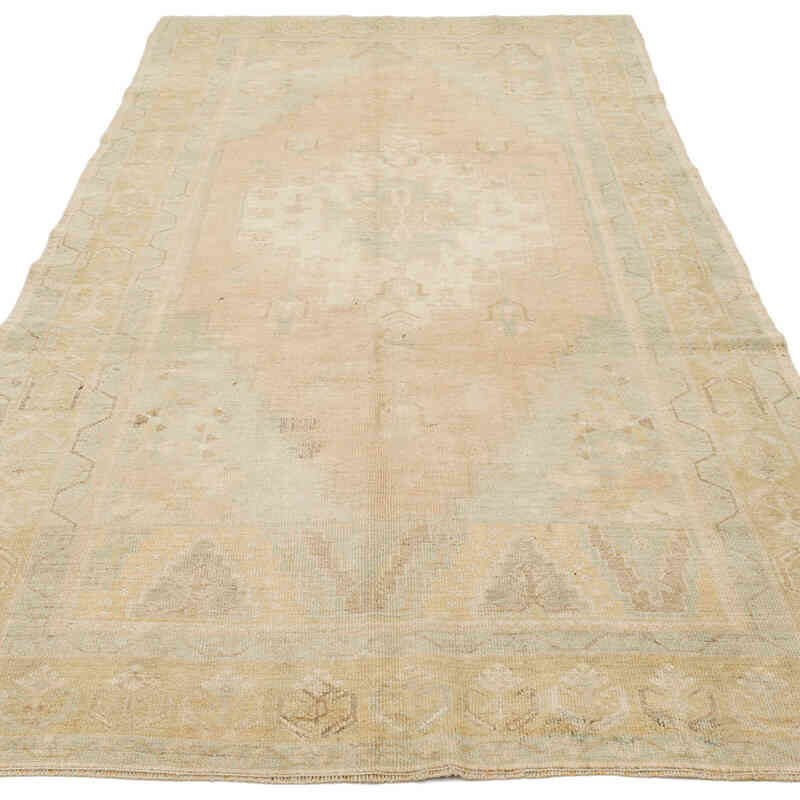 Alfombra Vintage Turca Anudada a Mano - 140 cm x 275 cm - K0073953