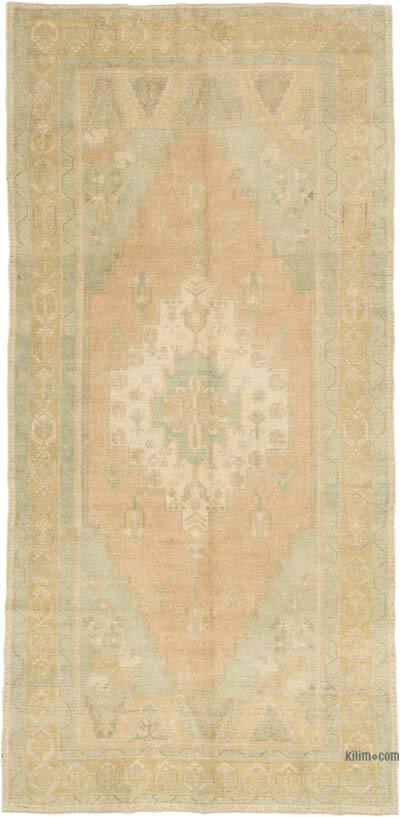 Vintage Turkish Hand-Knotted Rug - 4' 7" x 9'  (55" x 108")