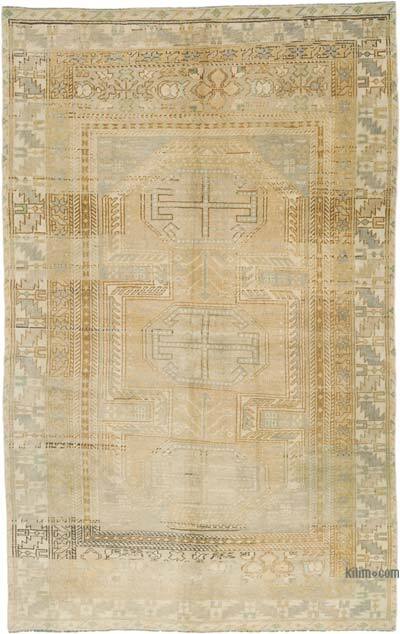 Vintage Turkish Hand-Knotted Rug - 4' 11" x 7' 11" (59" x 95")