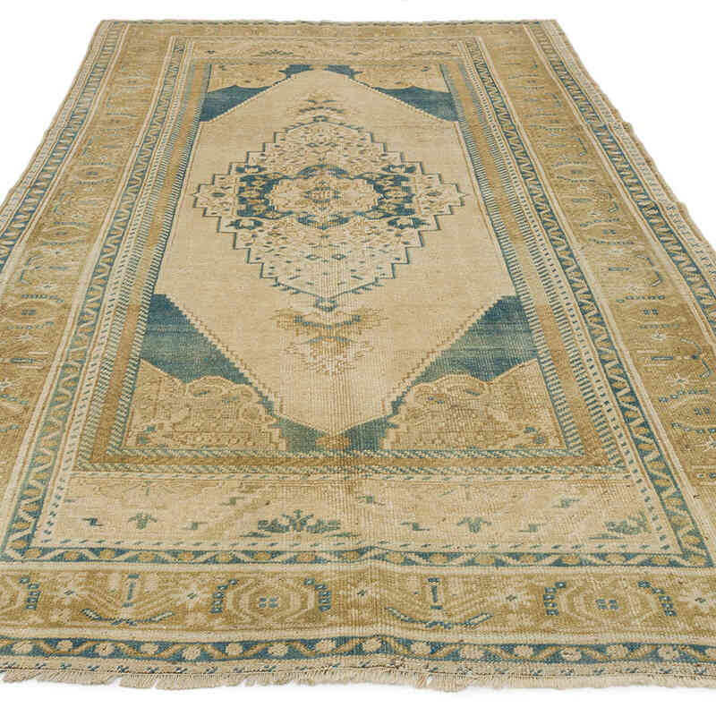 Vintage Turkish Hand-Knotted Rug - 5' 1" x 9' 1" (61" x 109") - K0073958