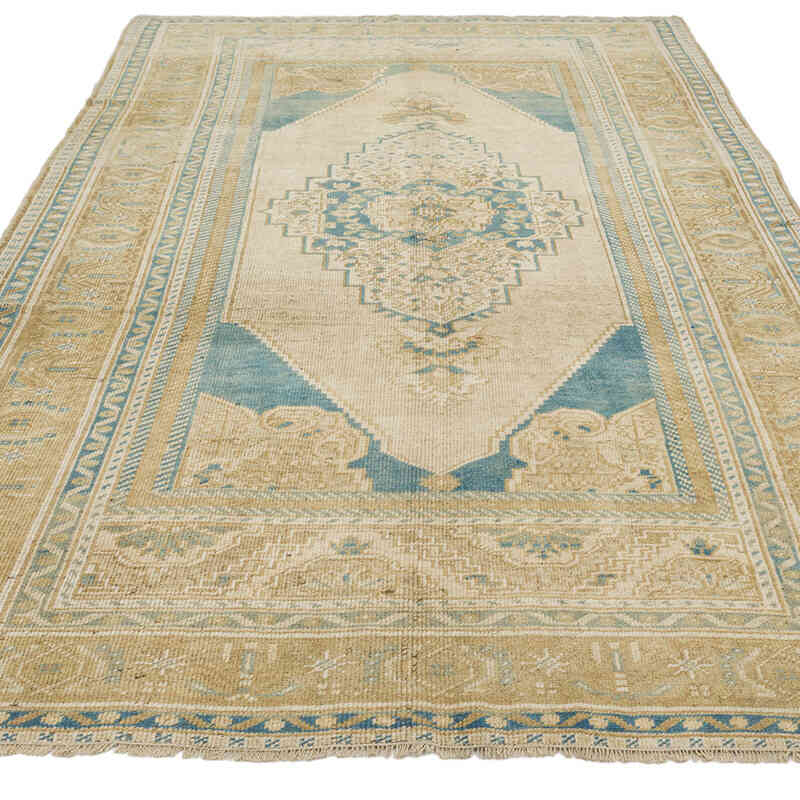 Vintage Turkish Hand-Knotted Rug - 5' 1" x 9' 1" (61" x 109") - K0073958
