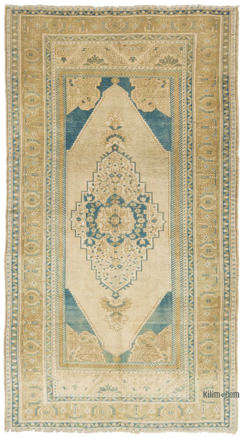 Vintage Turkish Hand-Knotted Rug - 5' 1" x 9' 1" (61" x 109") - K0073958