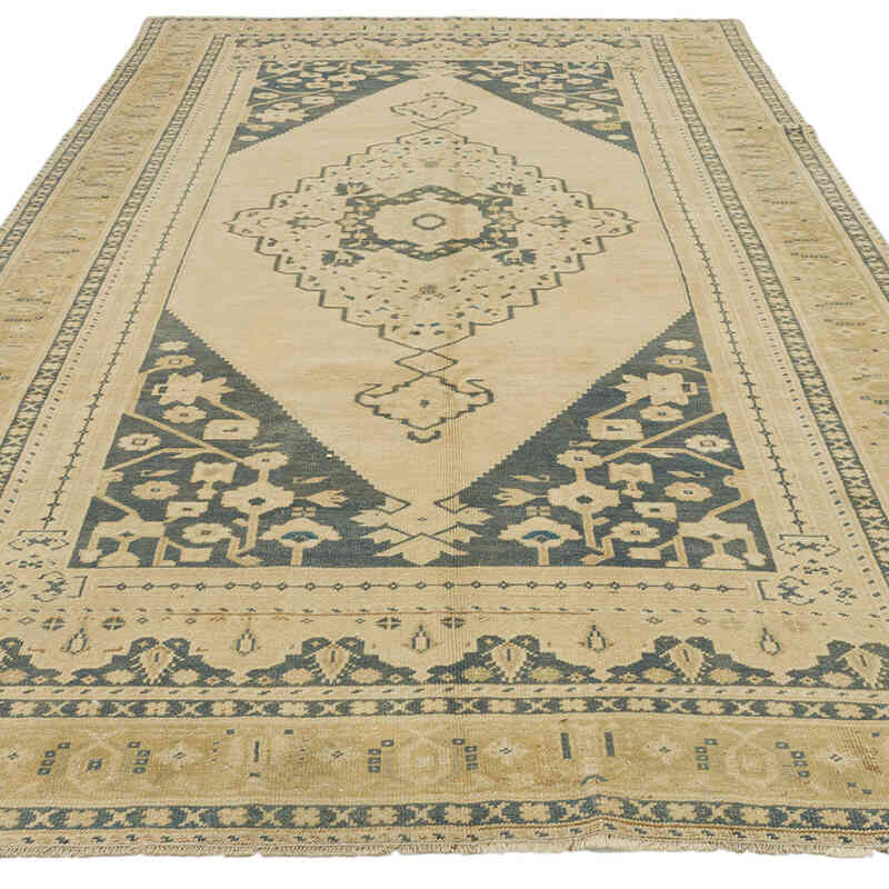 Vintage Turkish Hand-Knotted Rug - 5' 5" x 9' 8" (65" x 116") - K0073959
