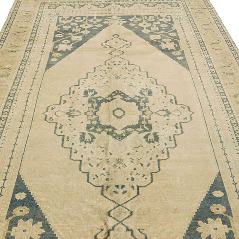 Vintage Turkish Hand-Knotted Rug - 5' 5" x 9' 8" (65" x 116") - K0073959